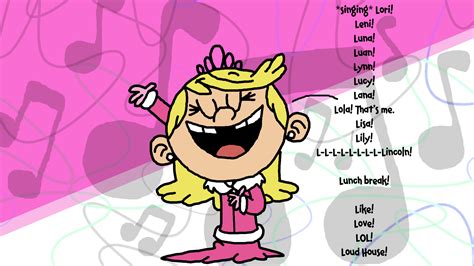 Lola Singing The Loud House Sibling Song By Ianandart Back Up 3 On