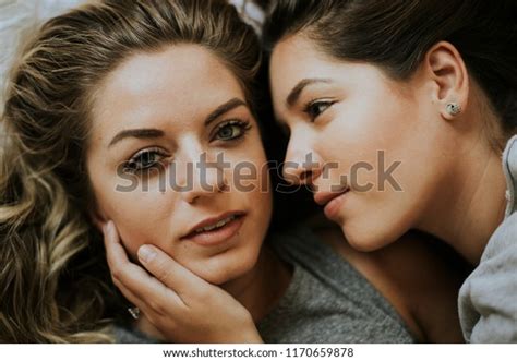 Lesbian Couple Together Bed Stock Photo 1170659878 Shutterstock