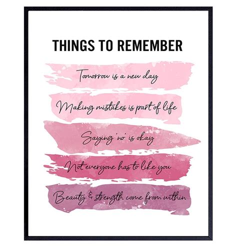 Buy Positive Inspirational Quotes Wall Decor Uplifting Encouragement Ts For Women Girls