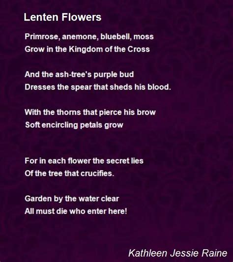 Lenten Poems
