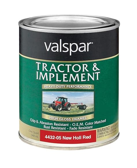 Valspar 4432 05 Holland Red Tractor Implement Paint 1 Quart Amazon