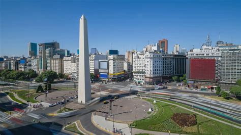 The iconic obelisco de buenos aires stands at the intersection of two of the city's most important streets: Avenida 9 de Julio in Buenos Aires, Argentina image - Free ...