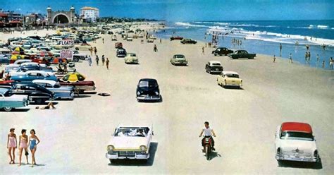 Vintage Everyday Daytona Beach In Florida 1957