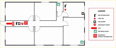 Floor Plan Free Printable Fire Escape Plan Template
