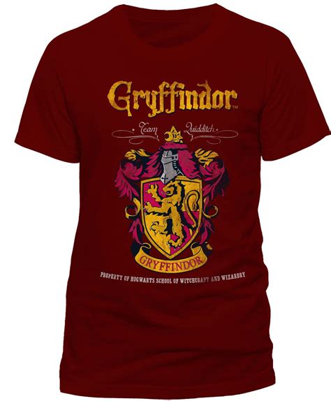 Harry Potter Gryffindor Quidditch T Shirt Red Heromic