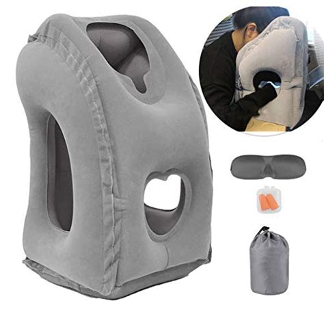 Inflatable Travel Pillow For Airplane Inflatable Neck Air Pillow For Sleeping To Avoid Neck And
