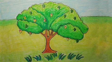 In #drawing • 3 years ago. how to draw mango tree - YouTube