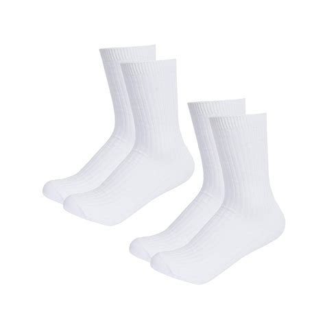 Bossini Boys Kids Solid White Long Socks 2 Pairs White Walmart