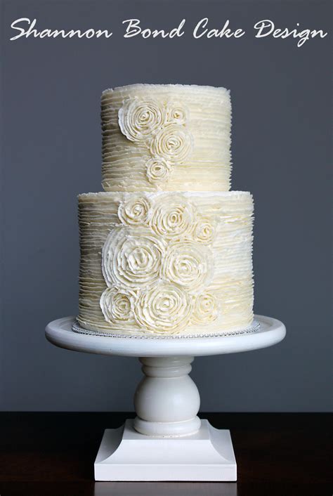 Romantic Buttercream Rosette Cake