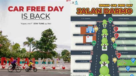Jadwal Dan Denah Lokasi Car Free Day Cfd Di Surabaya Mulai Minggu 10 April 2022 Surabaya