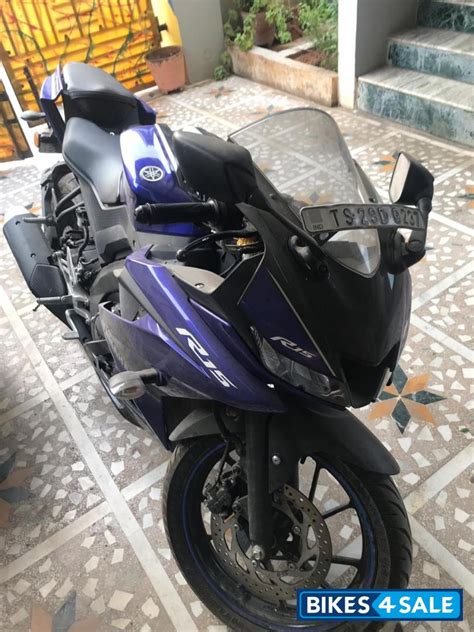 Yamaha r15 v3 price in india, launch date, top speed, images, colours, variants, power, mileage, abs, release date, r15 v3 vs v2, r15 there are only 2 colours on offer right now. Used 2018 model Yamaha YZF R15 V3 for sale in Suryapet. ID 210774. Racing Blue colour - Bikes4Sale