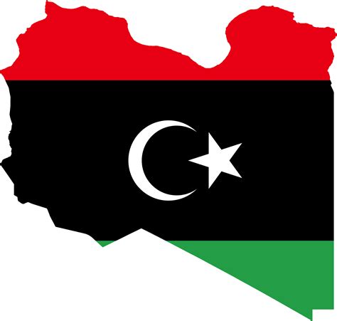 Flag Map Of Libya Symbol Hunt