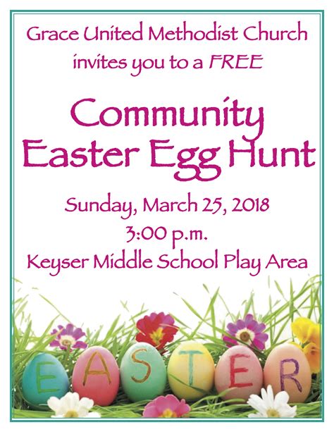 Community Easter Egg Hunt Grace United Methodist Church