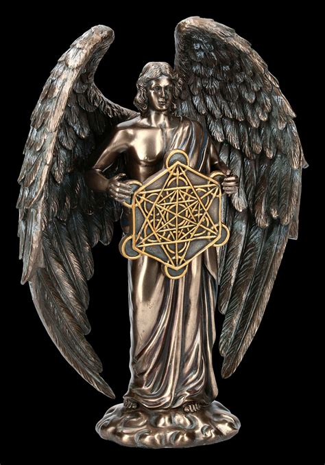 Archangel Metatron Figure bronziert Angel Decoration Figure Holy Figure Décor Sculptures