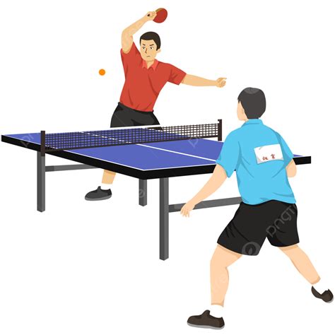 Table Tennis Racket Clipart Transparent Background Hand Drawn Cartoon