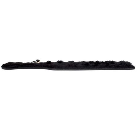 Fur Lined Paddle Black Sex Toys At Adult Empire