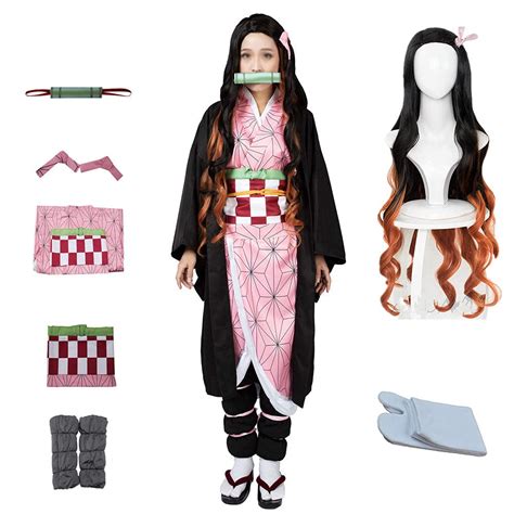 buy kelihood japanese anime demon slayer cosplay kimetsu no yaiba kamado nezuko costume with