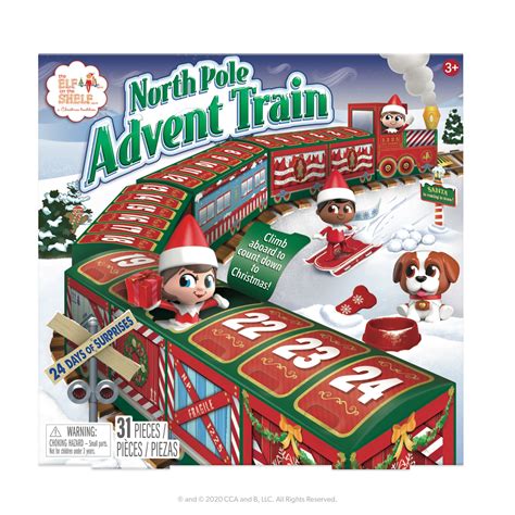 The Elf On The Shelf Christmas North Pole Advent Model Train Set
