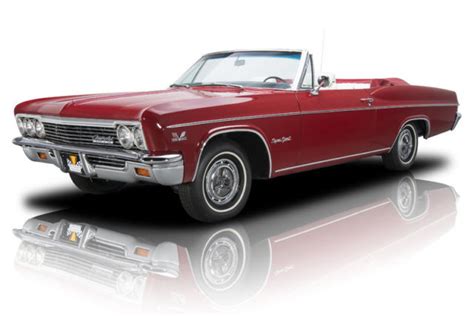 1966 Chevrolet Impala Ss 38 Miles Regal Red Convertible 396 V8 3 Speed
