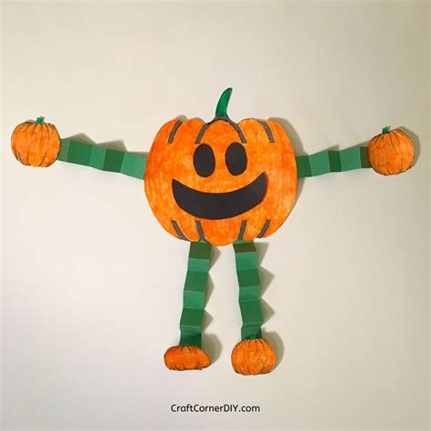 Paper Pumpkin Craft Ideas Paper Pumpkin People Halloween Craft For