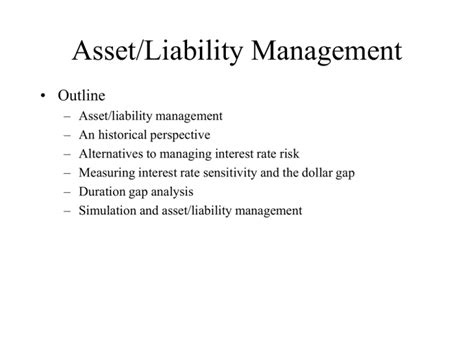 Assetliability Management