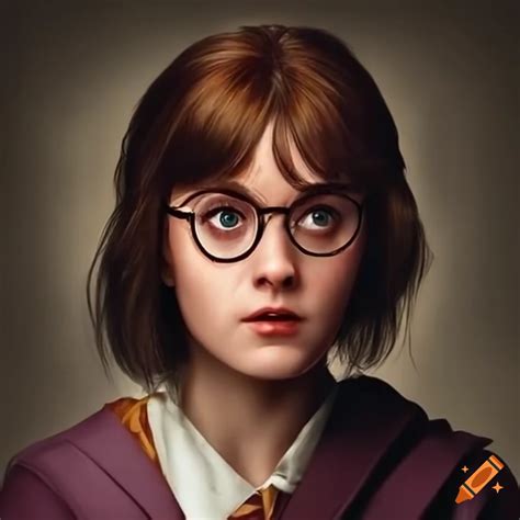 Harry Potter As A Female Brunette Hair