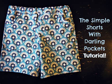 Freshly Completed The Shorts With Darling Pockets Tutorial