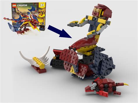 This fire cobra moc is an alternate model of the lego creator 3 in 1 31102 fire dragon set. LEGO MOC 31102 Mermaid sitting on a rock Alternative Build ...