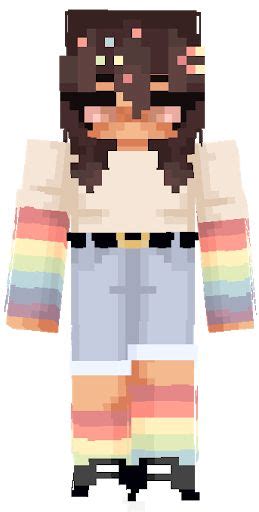 Rainbow Aesthetic Girl Hd 3 Nova Skin In 2021 Minecraft Girl Skins