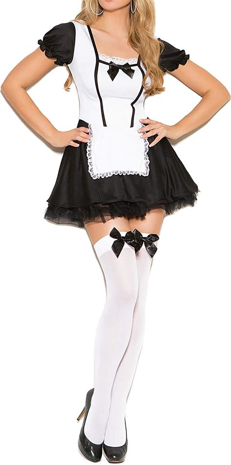 Maid Uniform 2 Piece Adult Fantasy Roleplay Costume Set Clothing Shoes And Jewelry