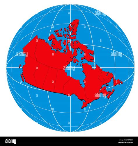 Globe Canada Map Stock Photo Alamy