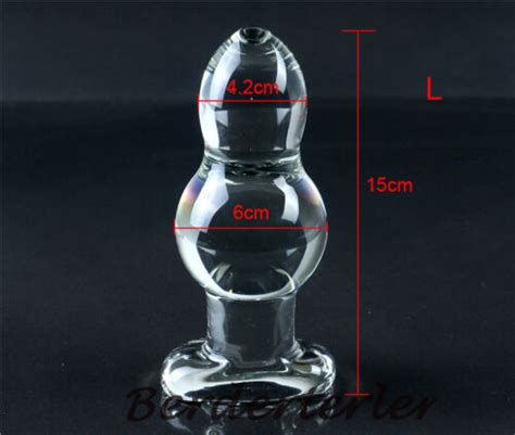 Mm Big Glass Plug Anal Dilation Huge Anal Ball Glass Butt Plug Large Sex Toys Ebay