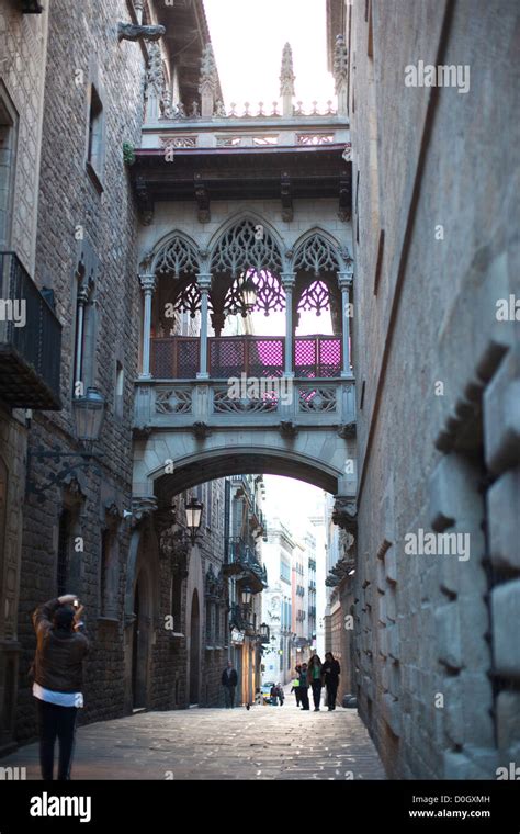 Carrer Del Bisbe Irurita Gothic Quarter Barcelona Catalonia Spain