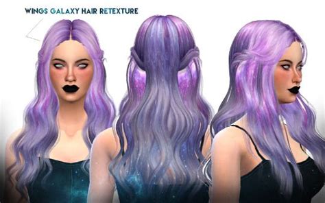 Galaxy Cc Collection 1 Wings Hair Retexture Sims Hair