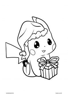 Pokemon Christmas Coloring Pages - Coloring with Kids