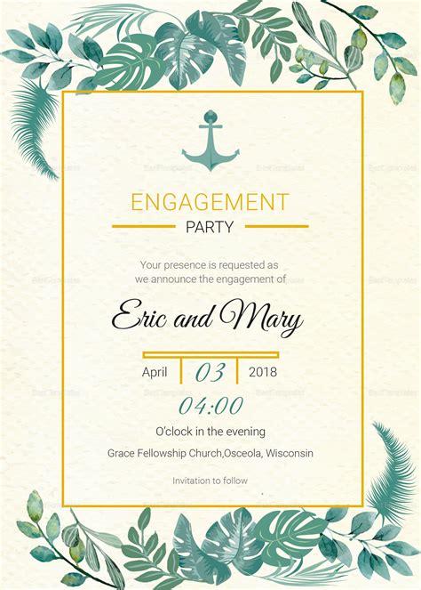 Maybe you would like to learn more about one of these? Nautical Engagement Announcement Card Template in PSD, Word, Publisher, Illustrator, InDesign
