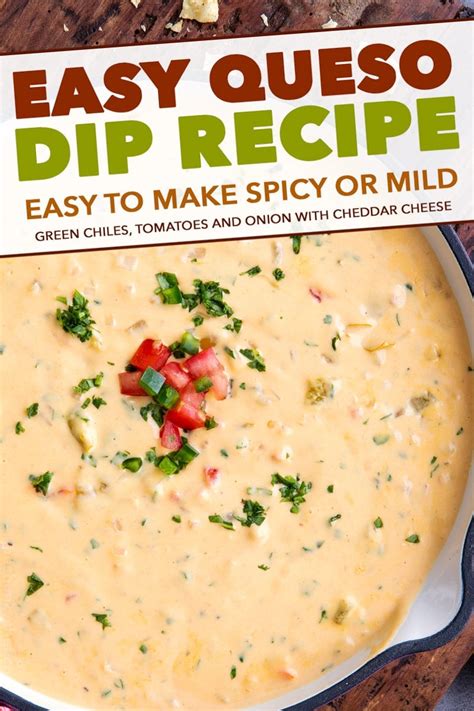 Queso Dip Recipe Mexican Cheese Dip The Chunky Chef