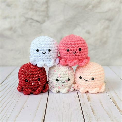 Crochet Pattern Baby Octopus Stuffed Amigurumi Plush Toy Babyca