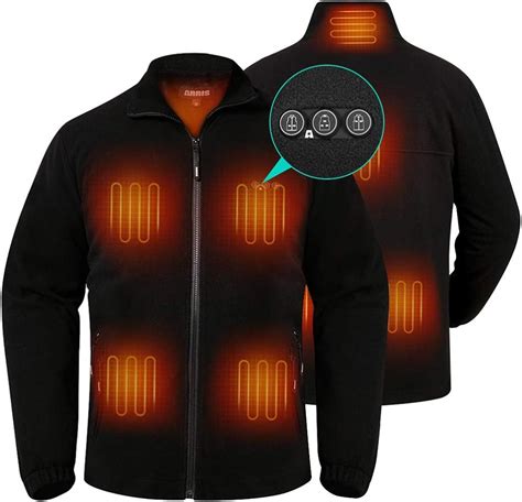 Arris Heated Fleece Jacket For Men Electric Heating Warm Coat 74v