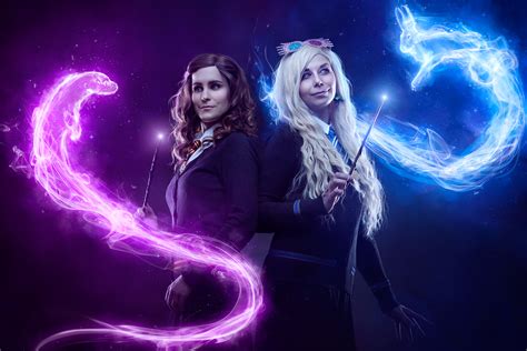 Patronus Hermione Granger And Luna Lovegood By Nomnomnat Cosplay On