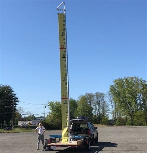 Retired Easthampton Engineer Builds 30 Foot Tall ‘sea Level Rise Ruler