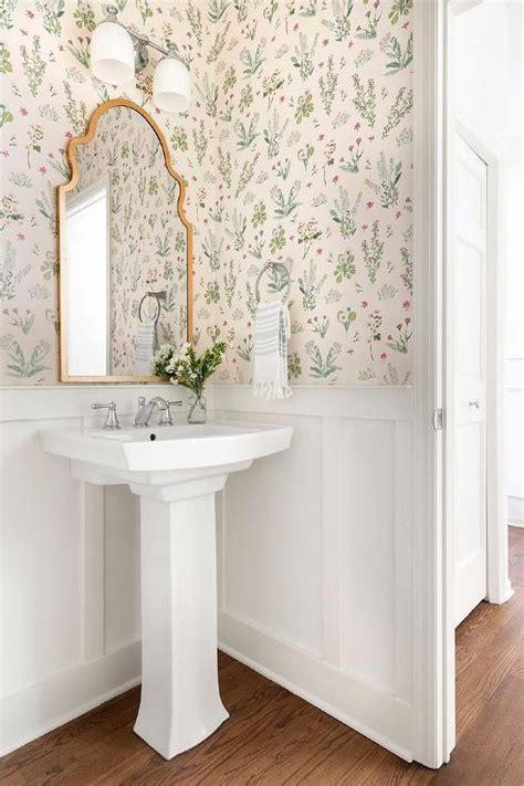 Shabby Chic Style Powder Room With Board And Batten Trim Cottage