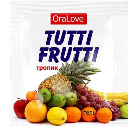 Пробник оральный гель tutti frutti тропик 4 гр
