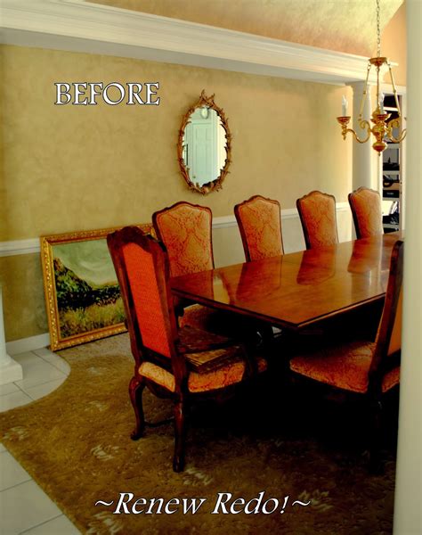 Renew Redo Dining Room~ From Gold To Grey~ Makeover