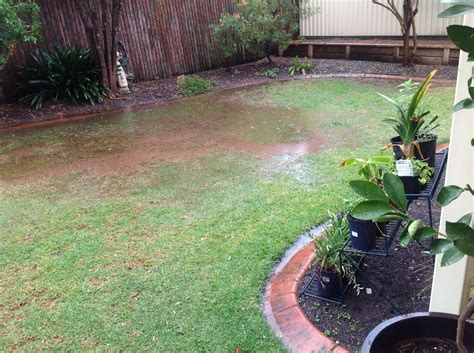 Dewatering soil prone to frequent saturation from rain or flooding is best accomplished with a classic french drain, which is basically a trench filled with. View topic - Backyard Flooding and Drainage Problems ...