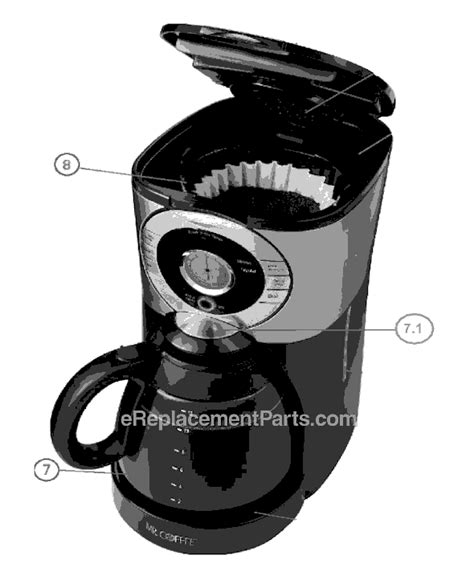 Mr Coffee Bvmc Ejx33 Coffee Maker Oem Replacement Parts From
