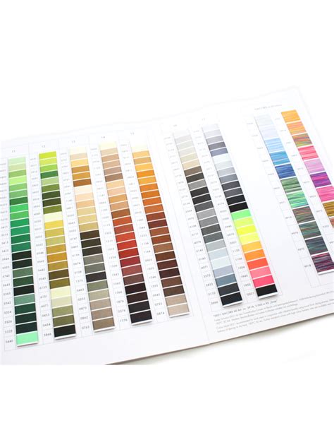 Printable Isacord Thread Color Chart