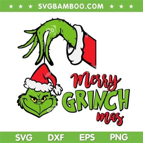 Grinch Hand Merry Grinchmas SVG Grinch Hand Picking
