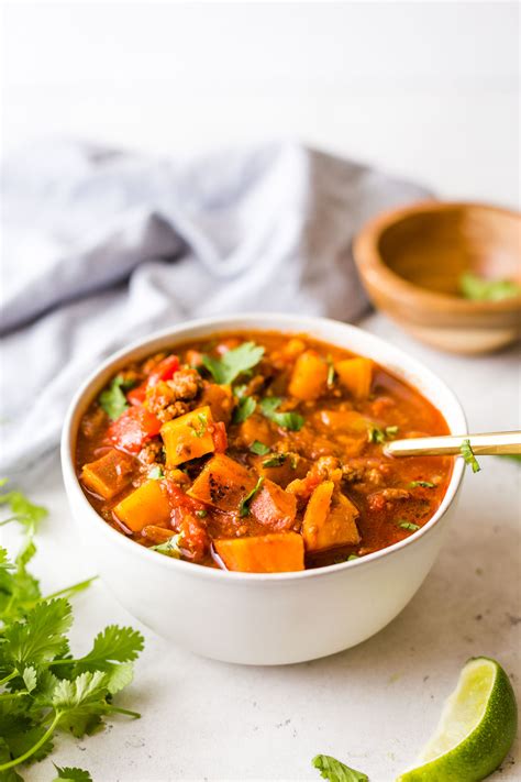 Instant Pot Sweet Potato Chili Paleo Whole30 The Healthy Consultant