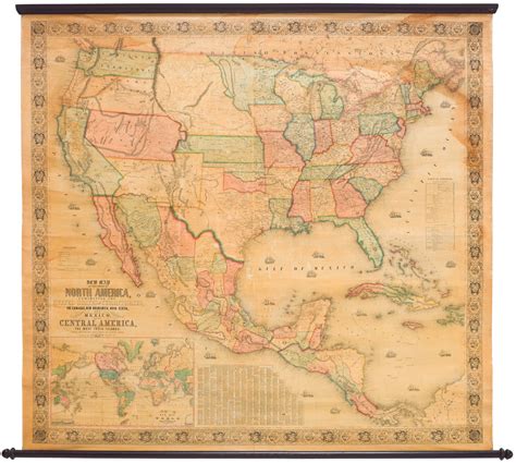 Rare Map Of New Map Of That Portion Of North America Exhibiting The